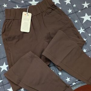NWT Alder Apparel Open Air Pants Mocha Size Small